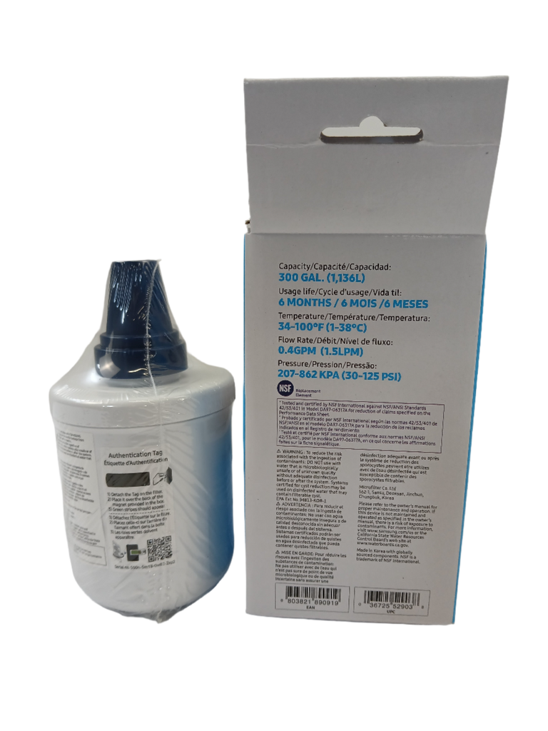 HAFCU-1, DA29-00003G, Refrigerator Water Filter