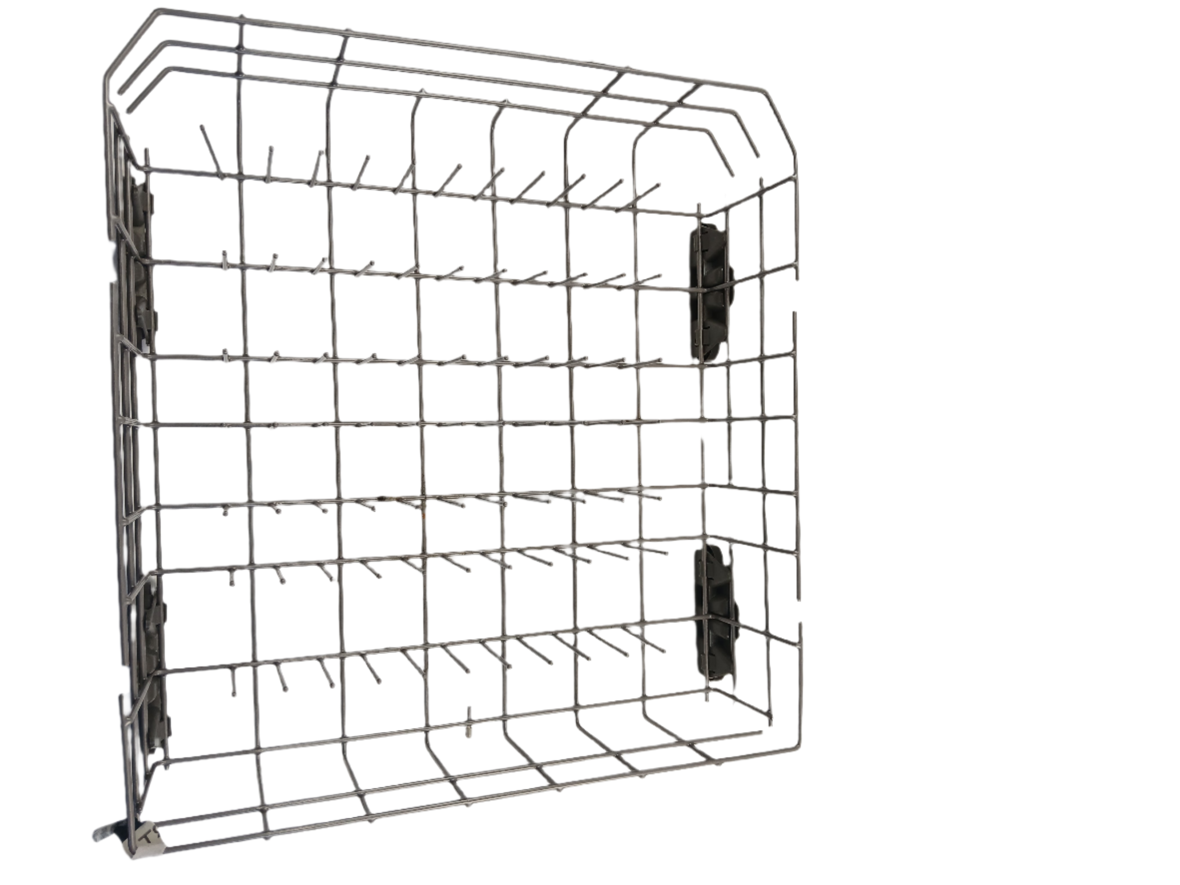 W11527890 Whirlpool Dishwasher Dishrack — Broken Rack, Damaged Wheels, Dishes Falling Over