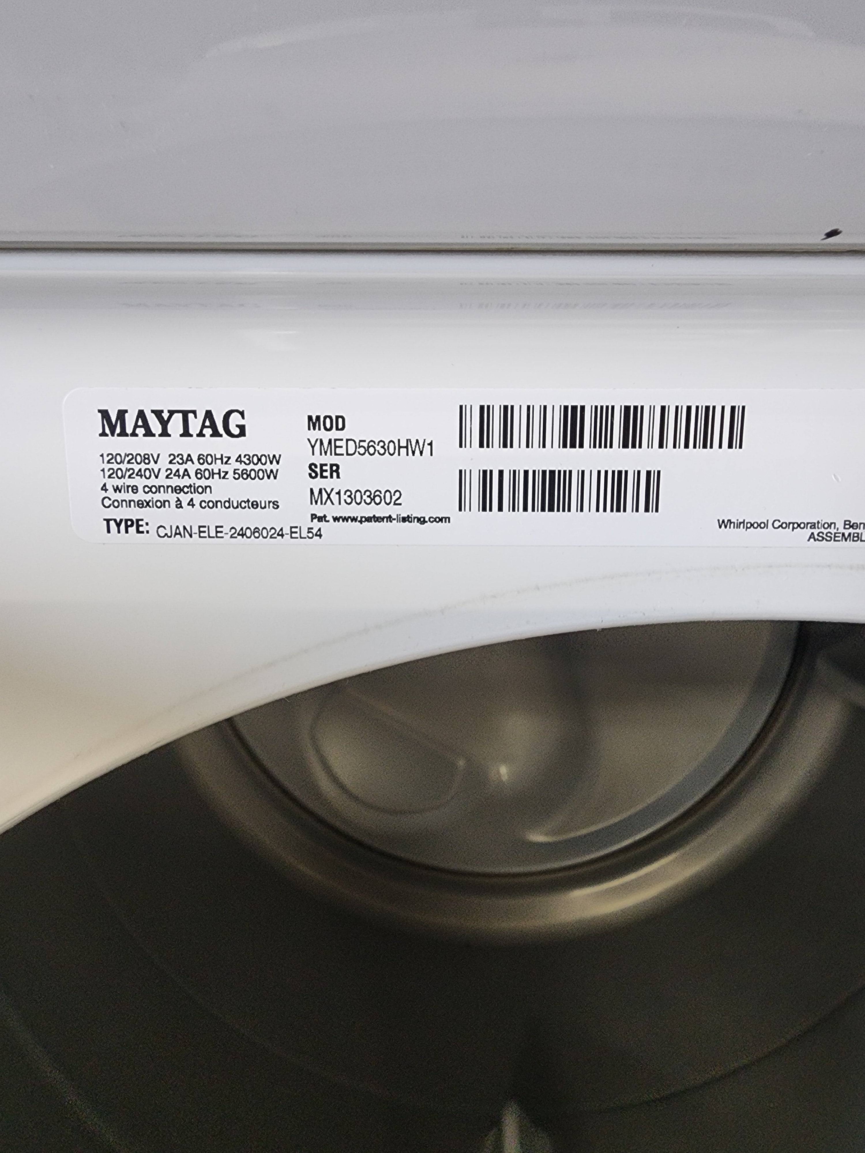 Maytag Dryer - YMED5630HW1