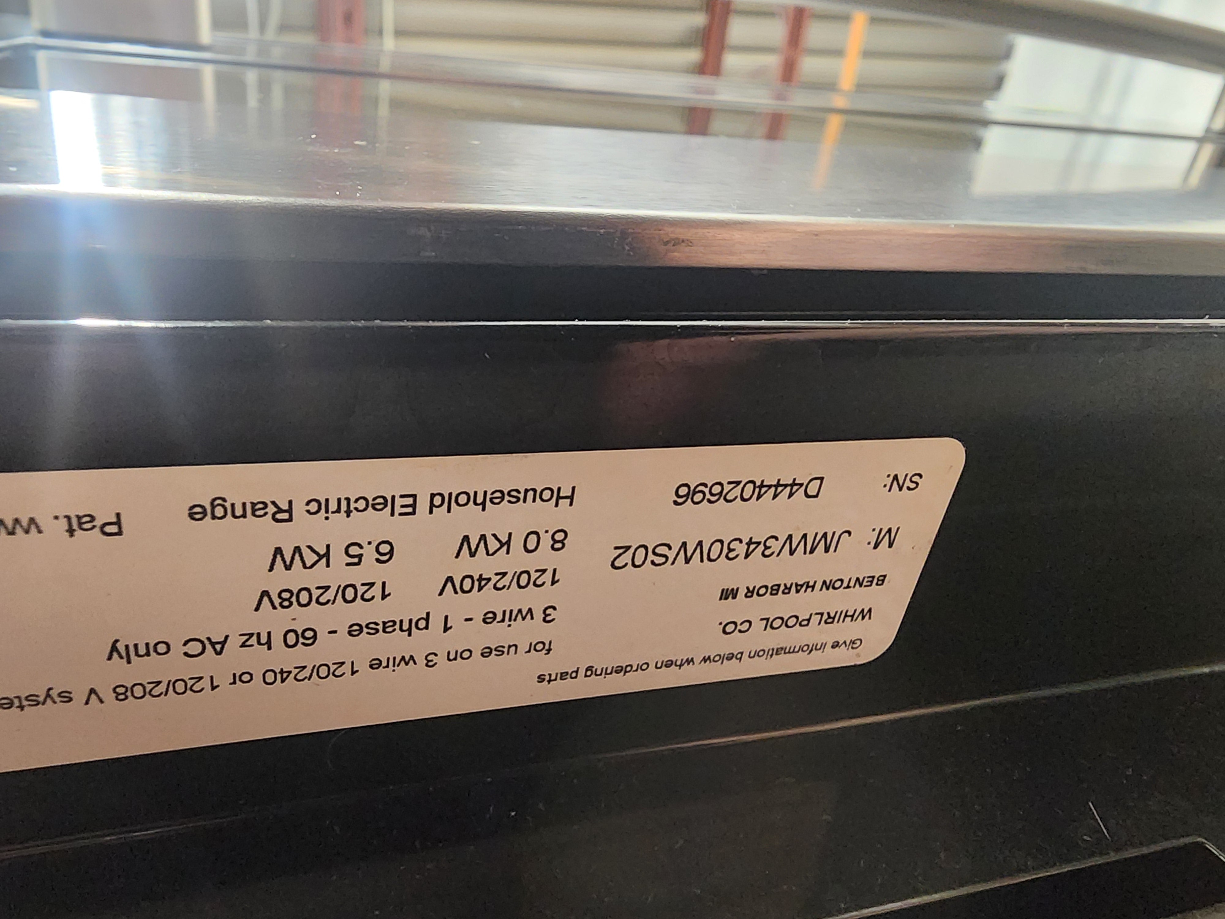 #0136 Jenn-air Wall Oven JMW3430WS02