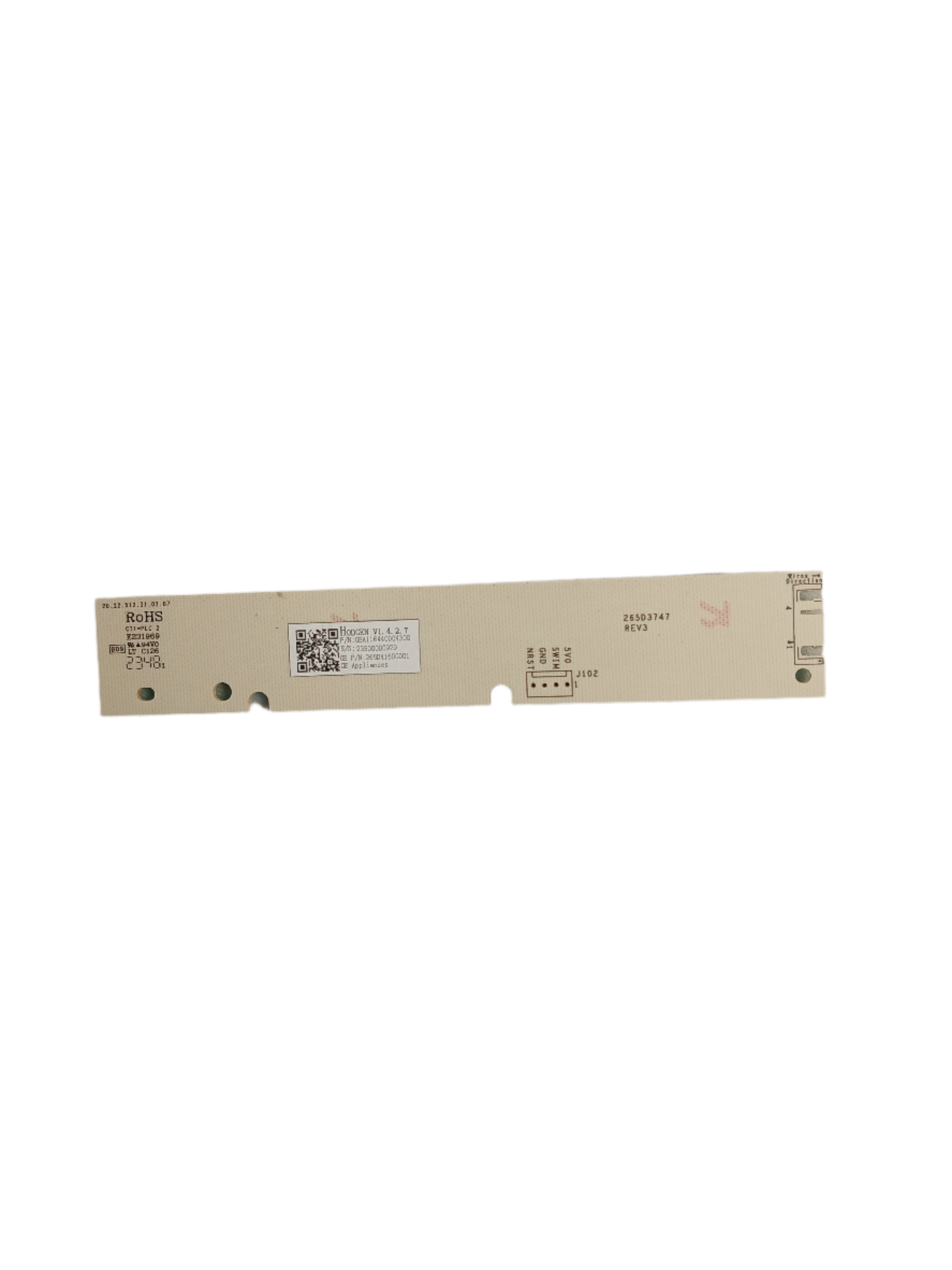 WG04F12495 Dishwasher Configured Service UI Control Board (replaces WG04F12091, 265D4160G001) - XPart Supply Ltd.