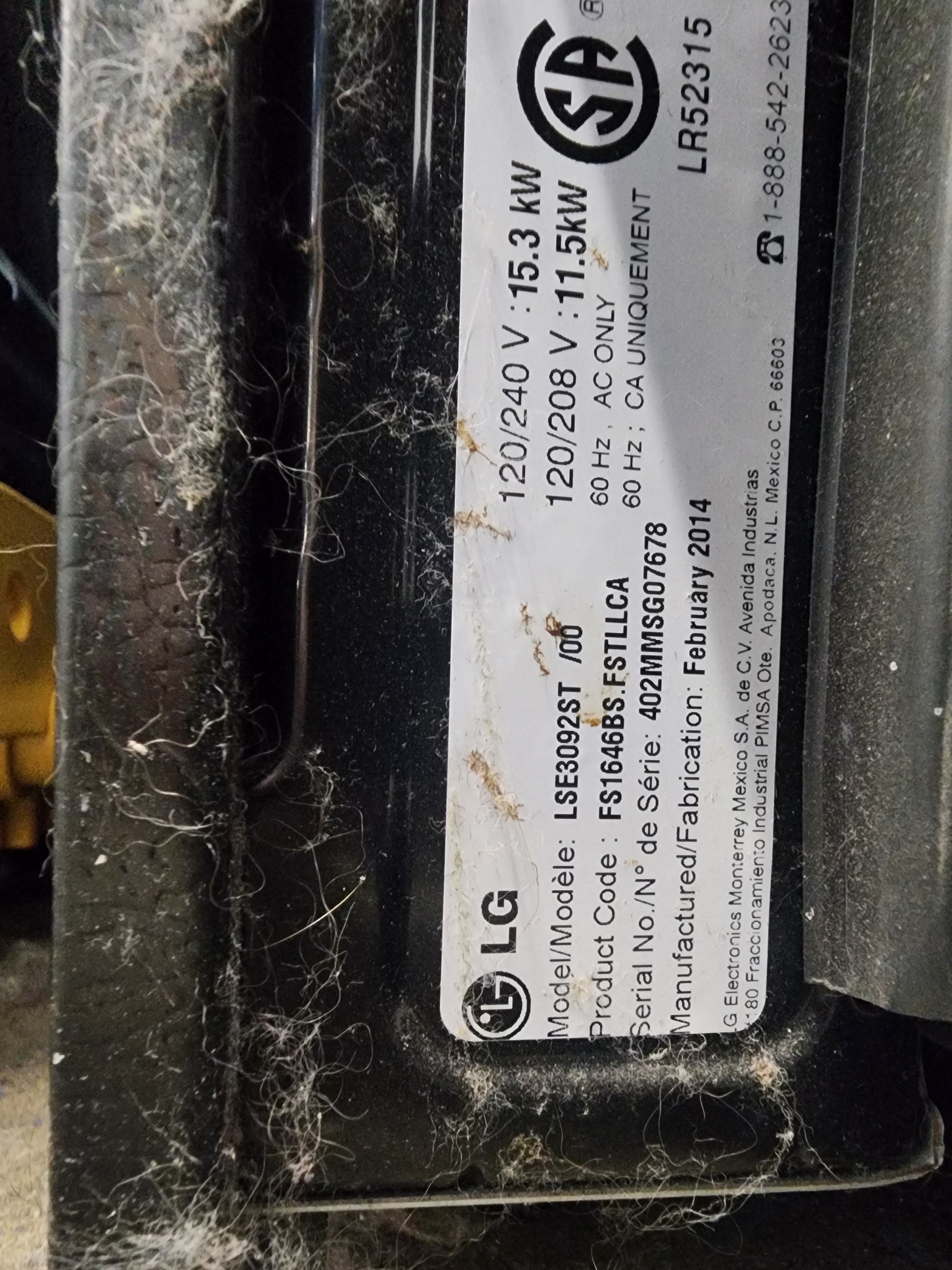 #0155 LG Range LSE3092ST/00