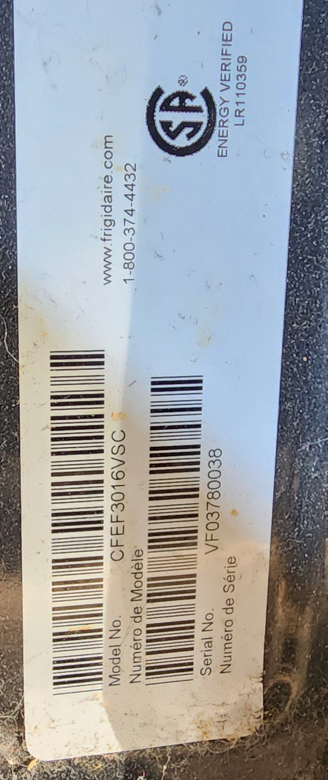 Frigidaire Stove - CFEF3016VSC