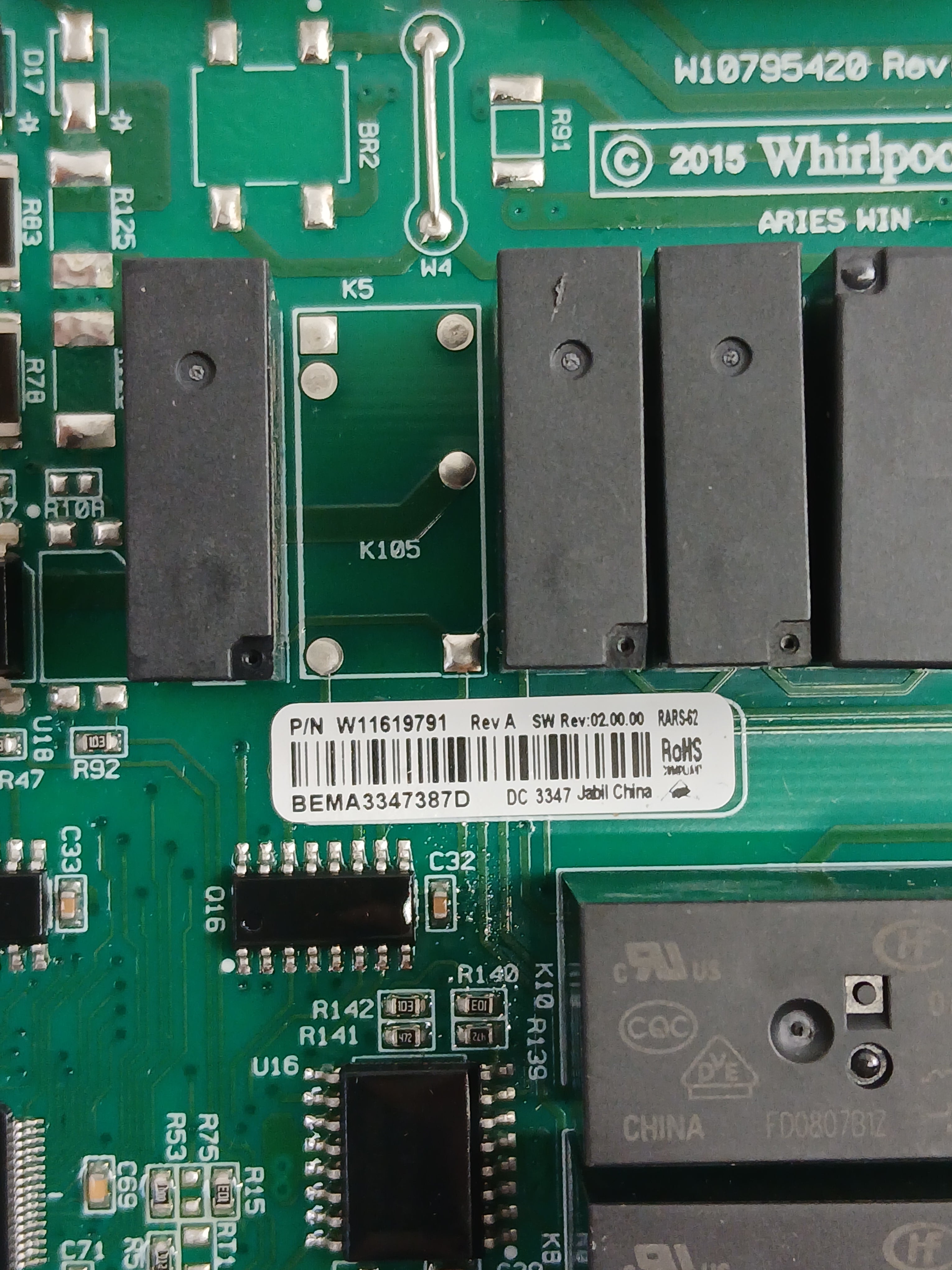 W11664342 Refrigerator Main Control Board - XPart Supply Ltd.