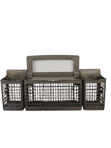 Silverware Basket Assembly with Rail