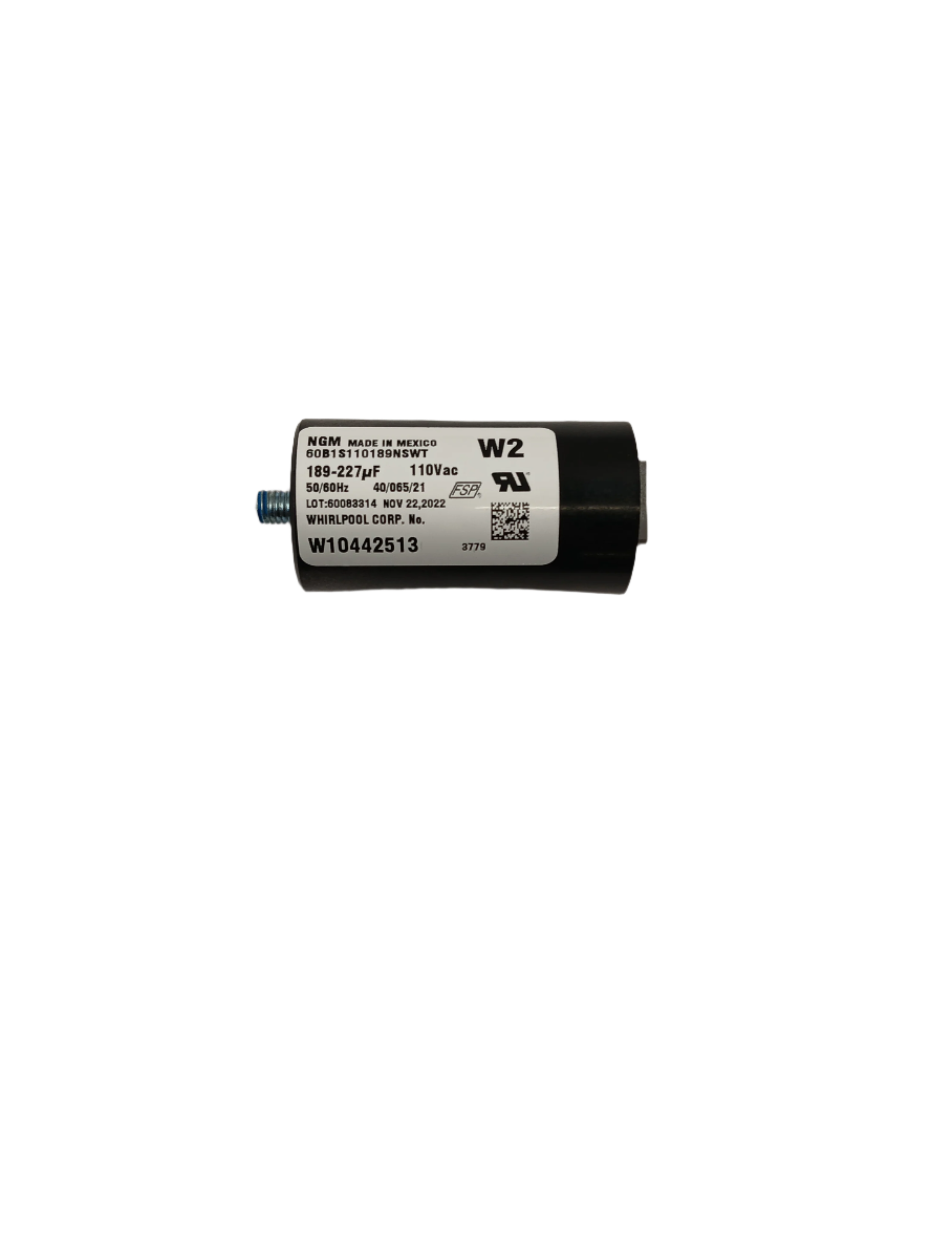 W10442513 Dryer Motor Capacitor - XPart Supply Ltd.