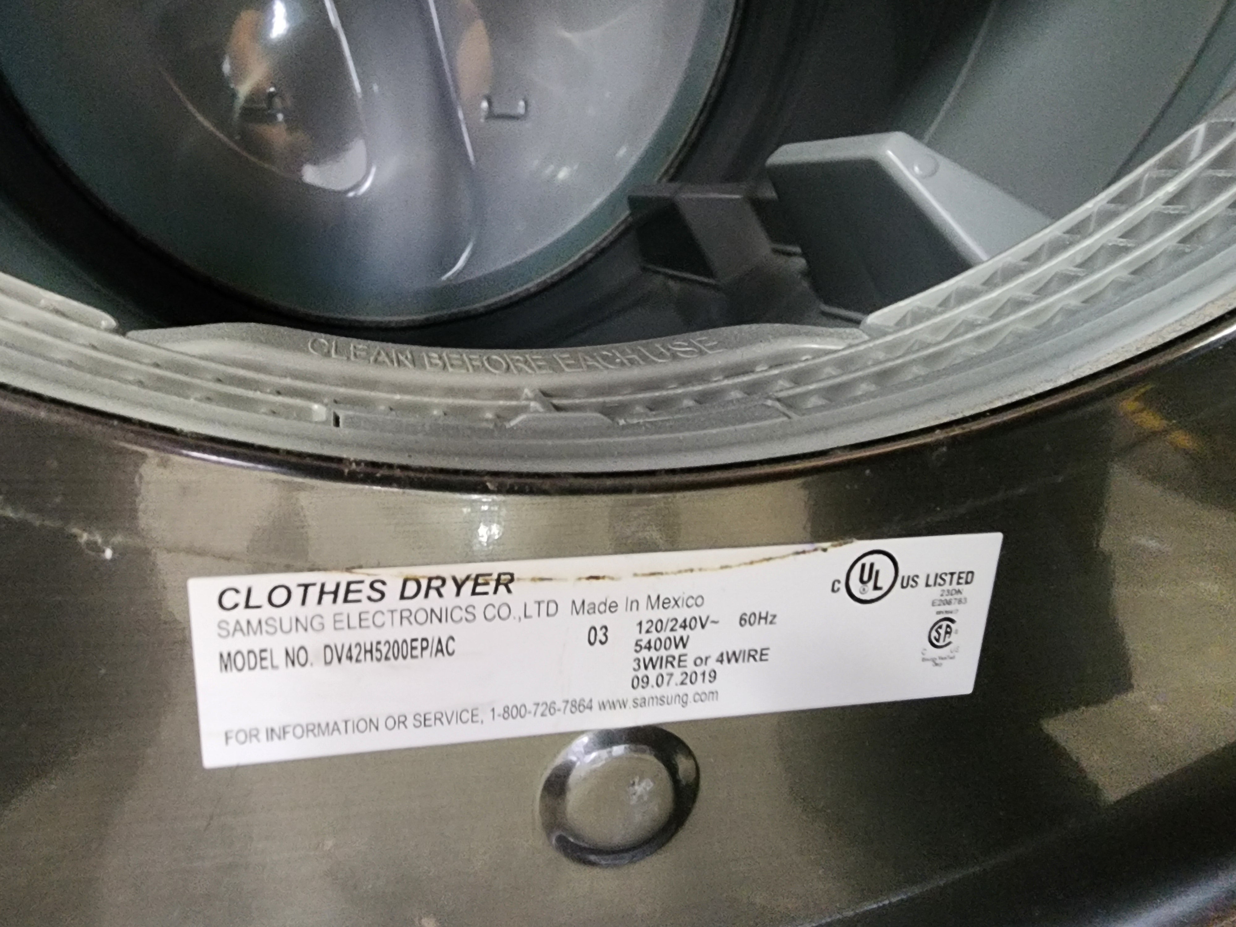 #0245 Samsung Dryer DV42H5200EP/AC03