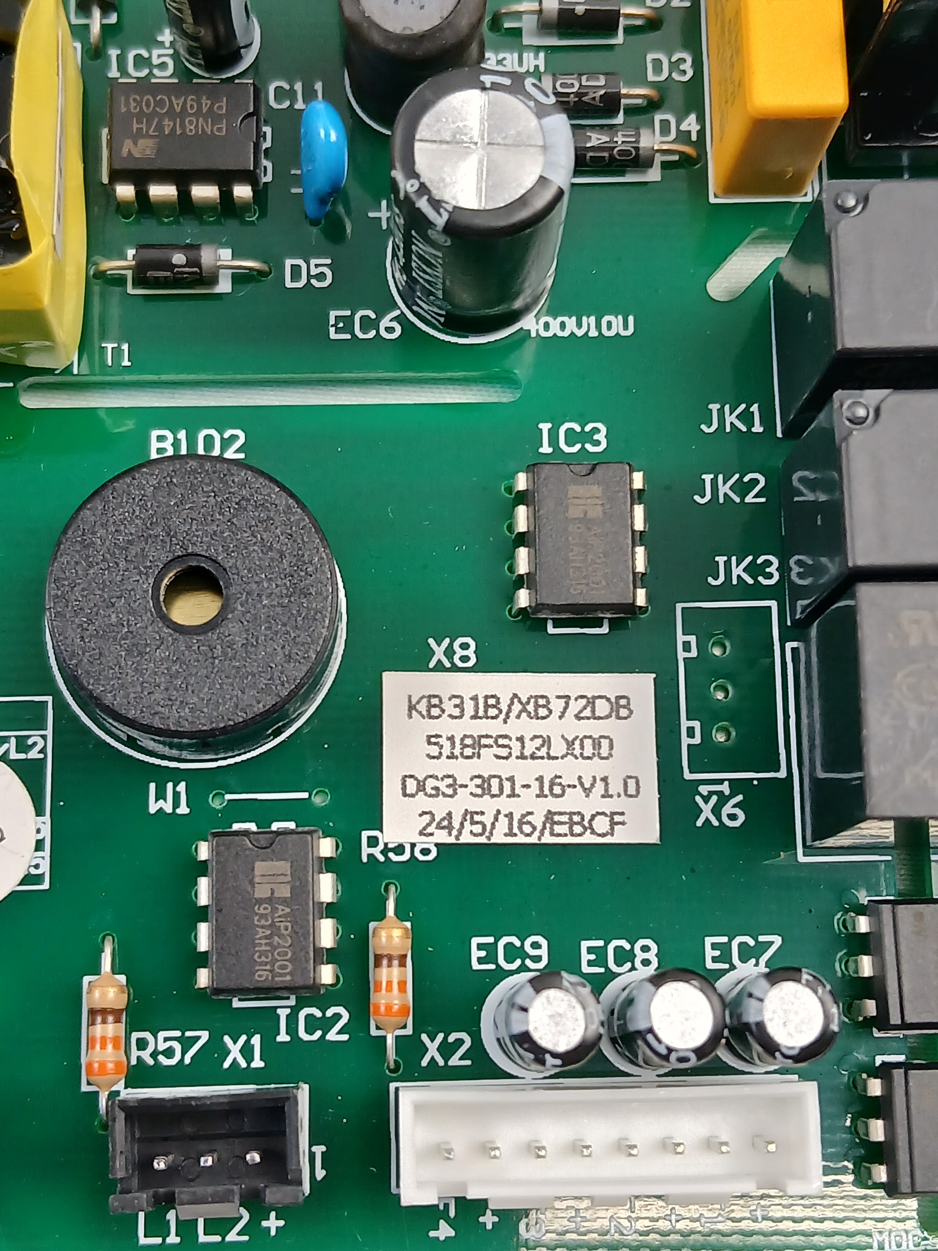 DG3-301-16 Refrigerator Power Control Board - XPart Supply Ltd.