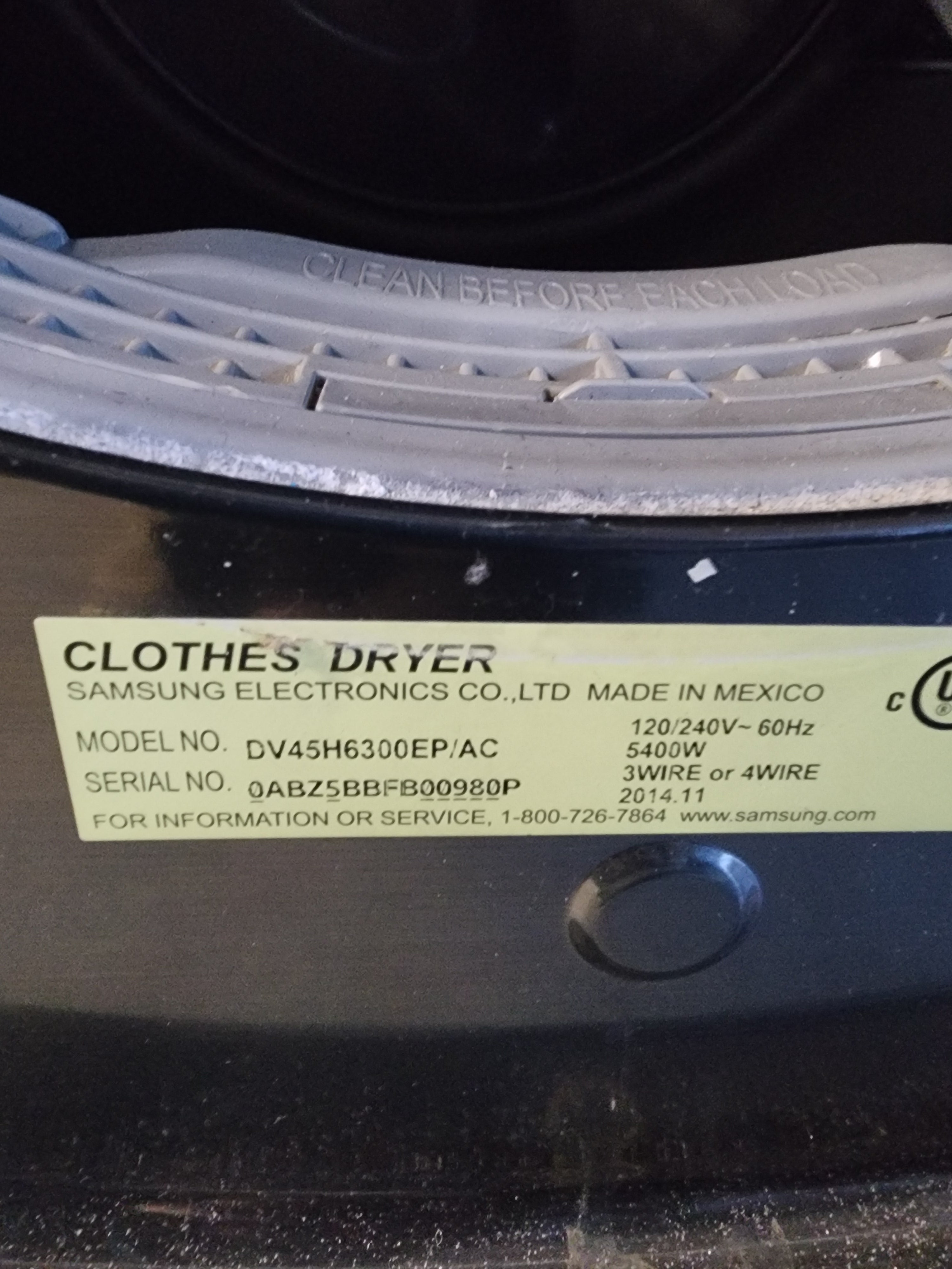 Samsung Dryer - DV45H6300EP/AC