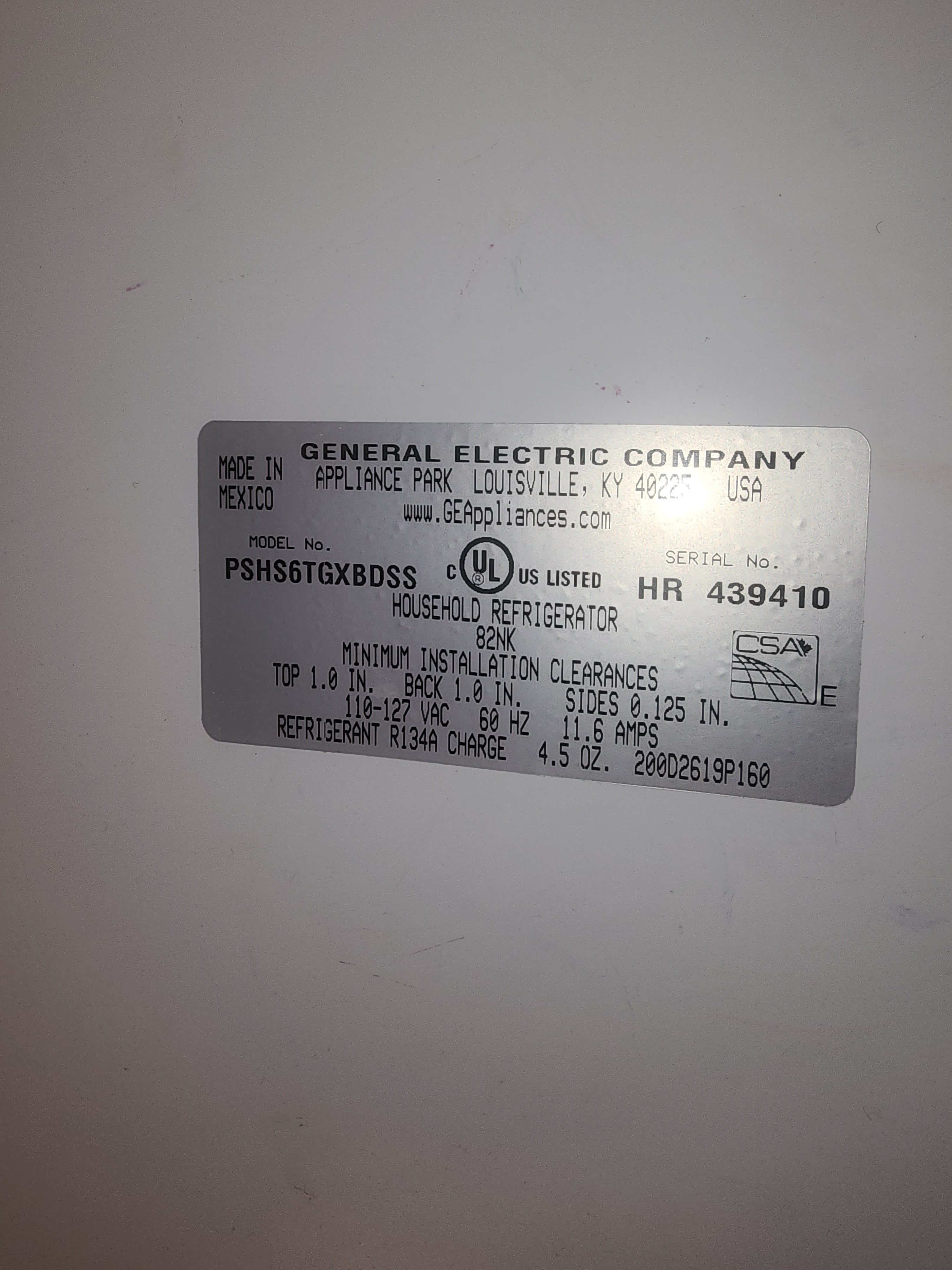 GE Profile Refrigerator