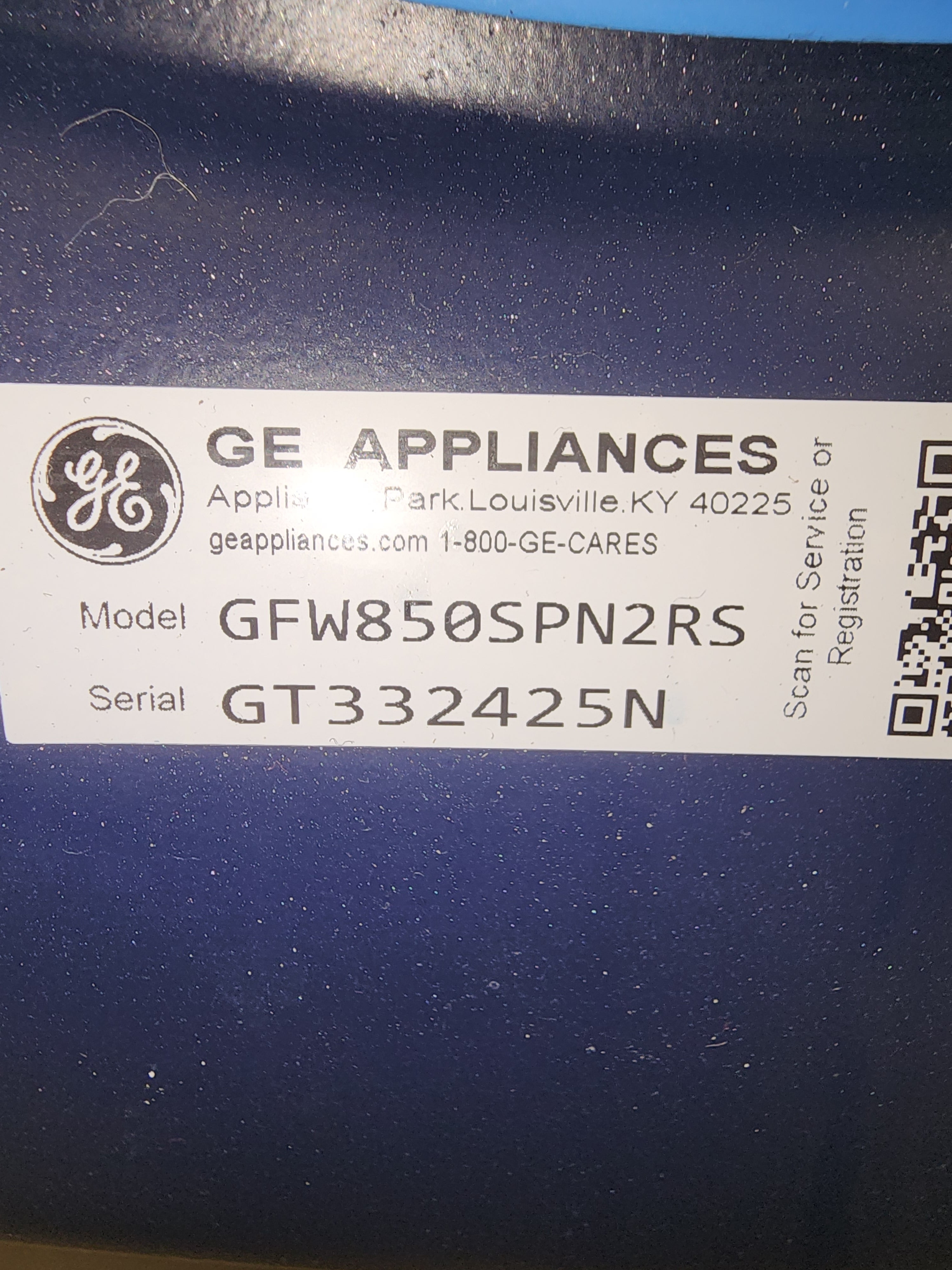 GE Front Load Washer
