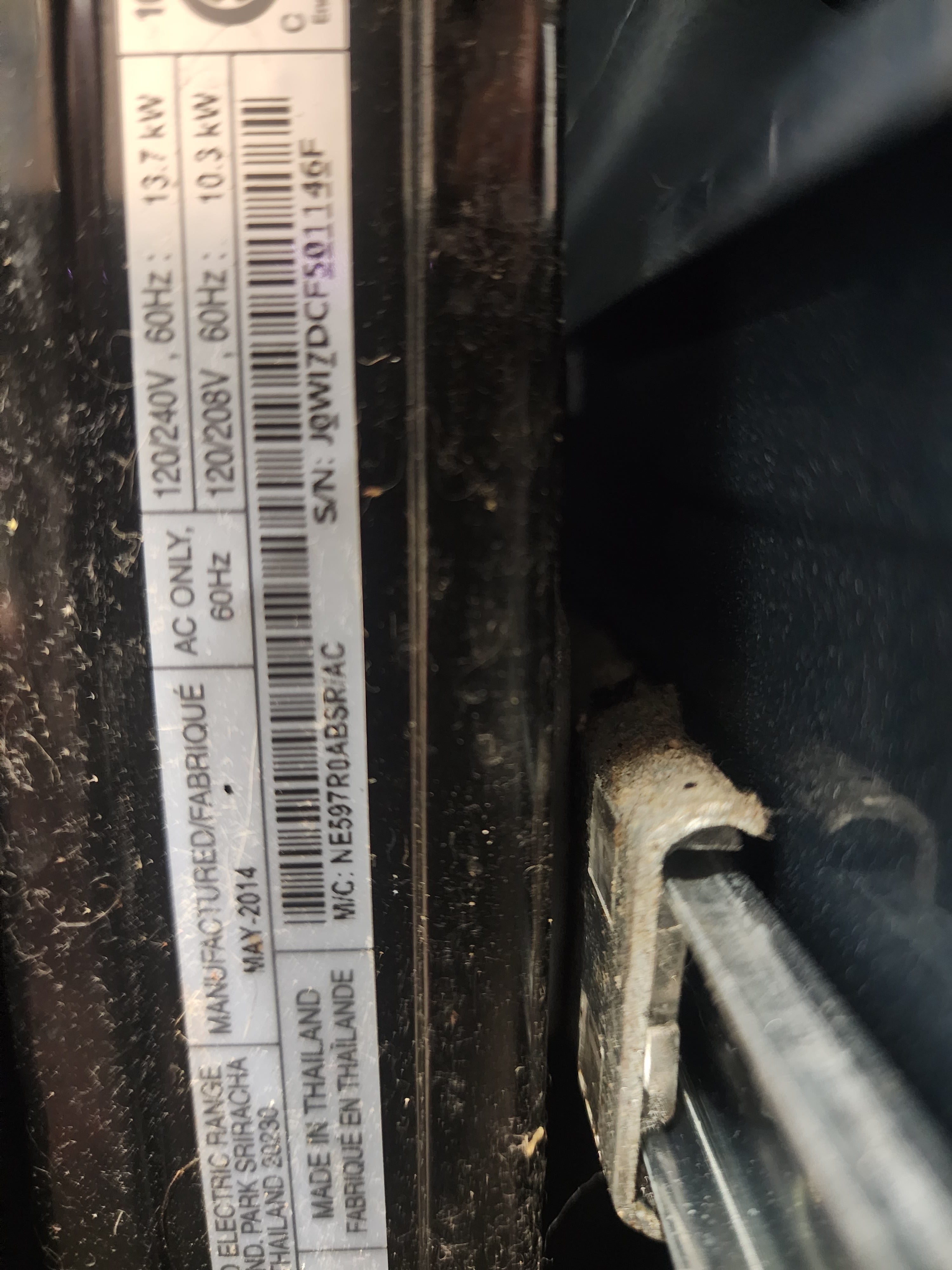 #0138 Samsung Range NE597R0ABSR/AC