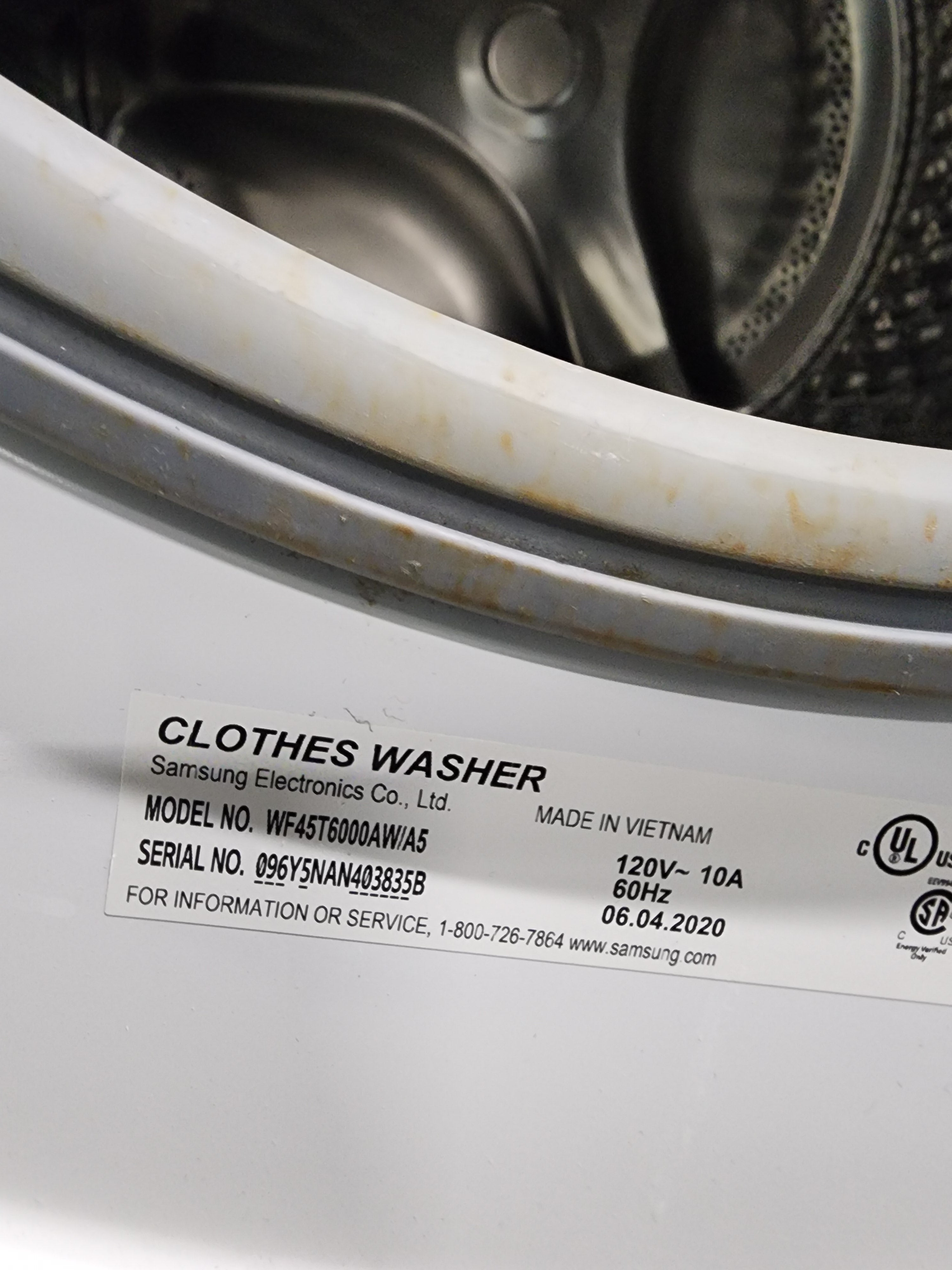 Samsung Washing Machine - WF45T6000AW/A5