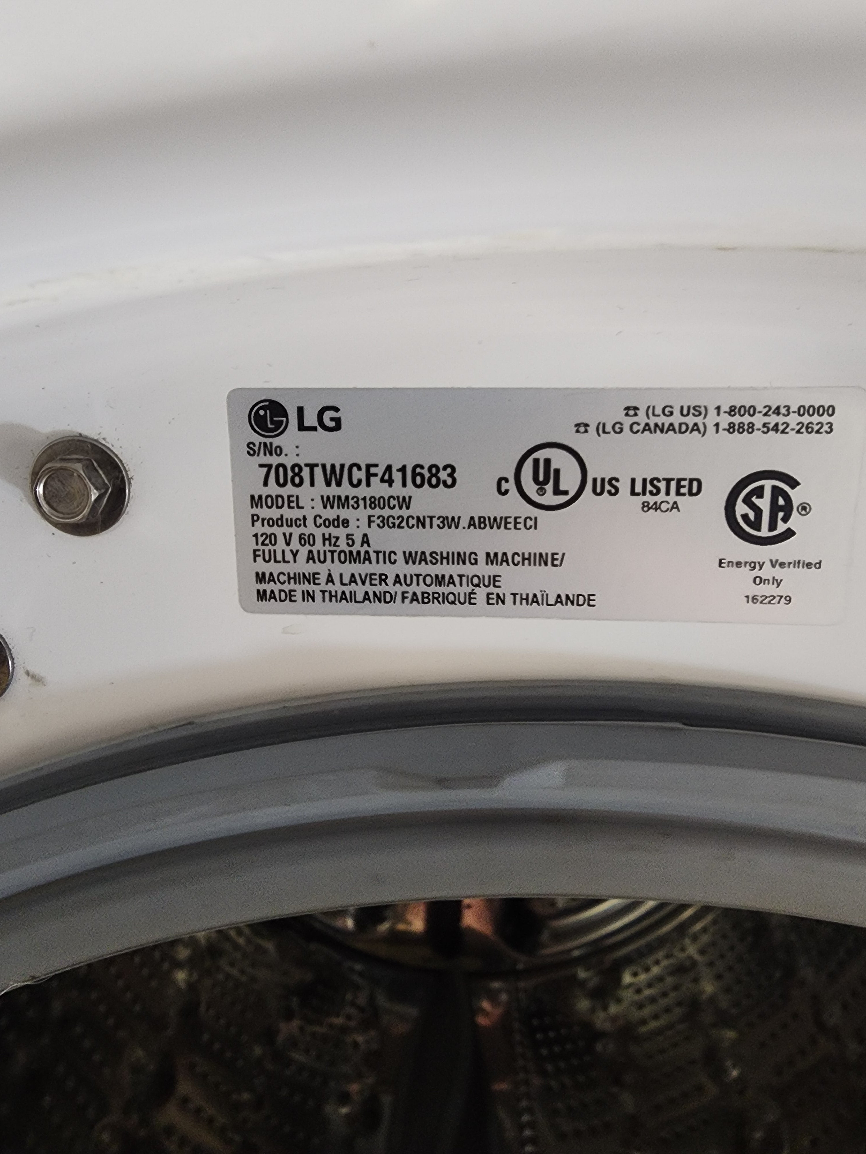 LG Front Load Washer