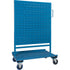 Bin/Pegboard Combo Rack, Double-sided, 38" W x 24-1/2" D x 55" H