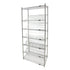 Slanted Wire Shelving Unit, 7 Tiers, 48" W x 74" H x 18" D