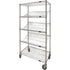 Slanted Shelf Cart, 5 Tiers, 24" W x 69" H x 48" D