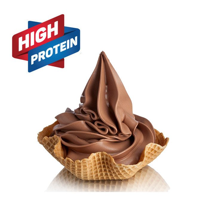 High Protein Chocolate Soft Serve & Gelato Mix - HI-PRO Chocolate - Case of 8 x 1.55 KG bags - Rubicone Canada