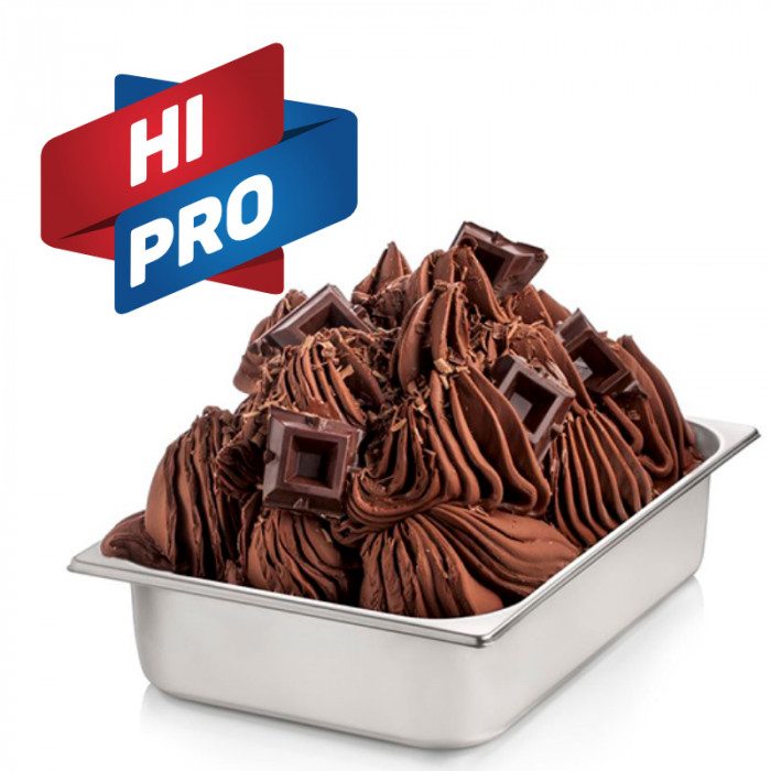 High Protein Chocolate Soft Serve & Gelato Mix - HI-PRO Chocolate - Case of 8 x 1.55 KG bags - Rubicone Canada