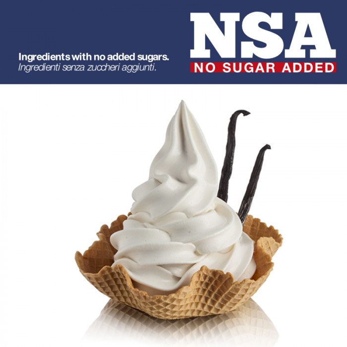 No Sugar Added White Vanilla Soft Serve Mix - NSA White Vanilla - Case of 8 x 1.5 KG bags - Rubicone Canada