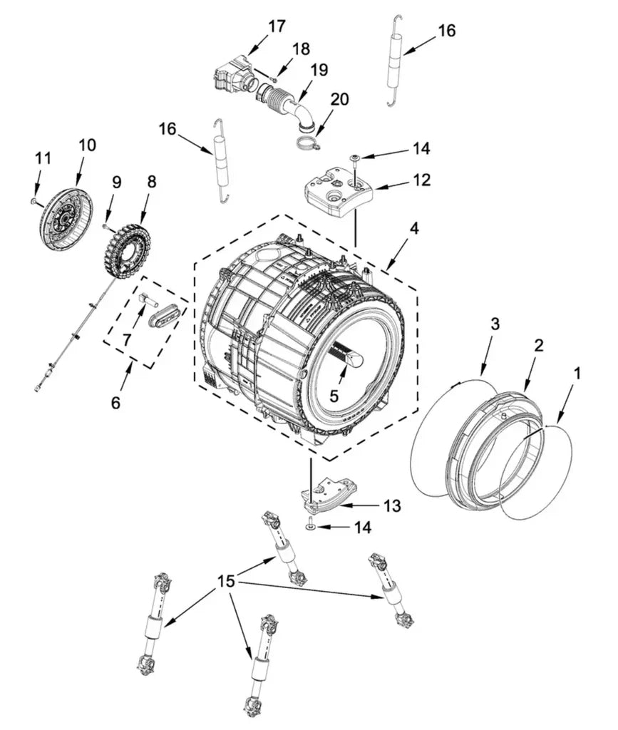 W11460604 Washer Outer Tub Kit - XPart Supply