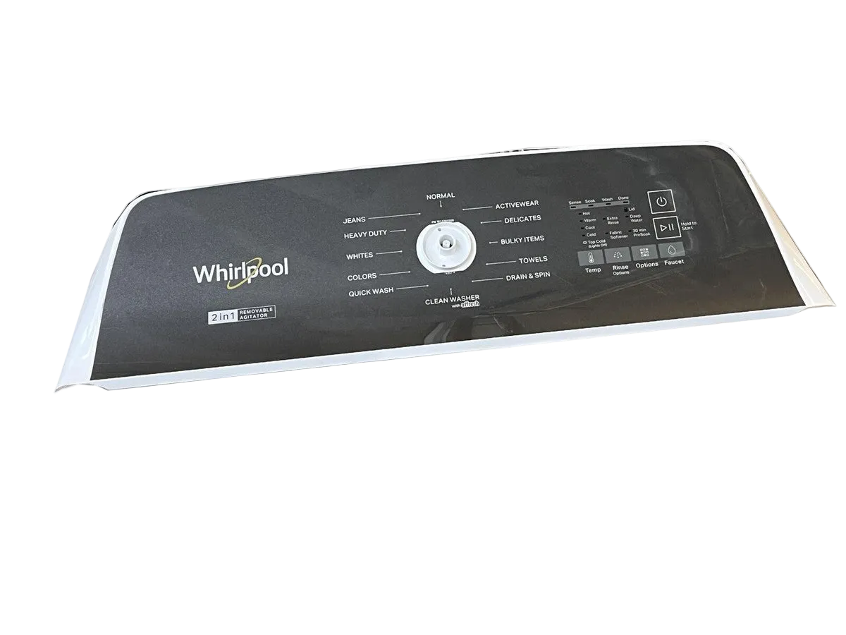 W11643702 Washer Control Panel – OEM Whirlpool Replacement