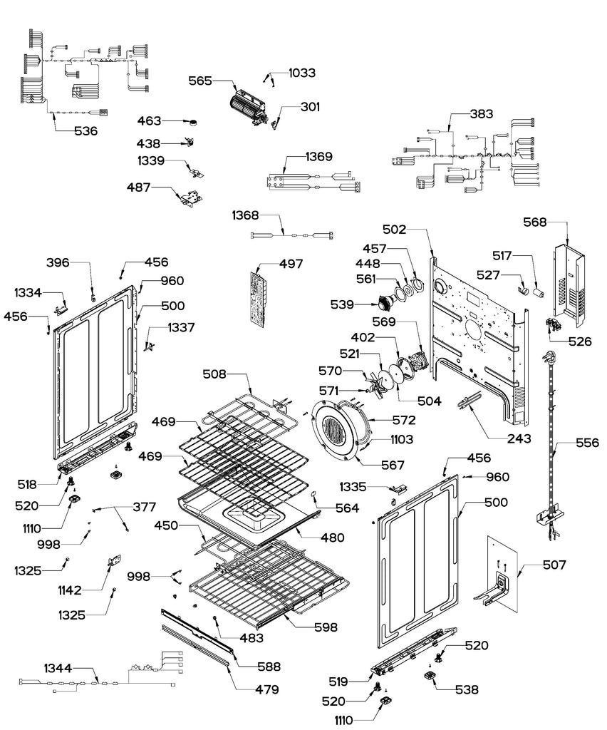 WS01F08445 Range Oven Broil Element - XPart Supply