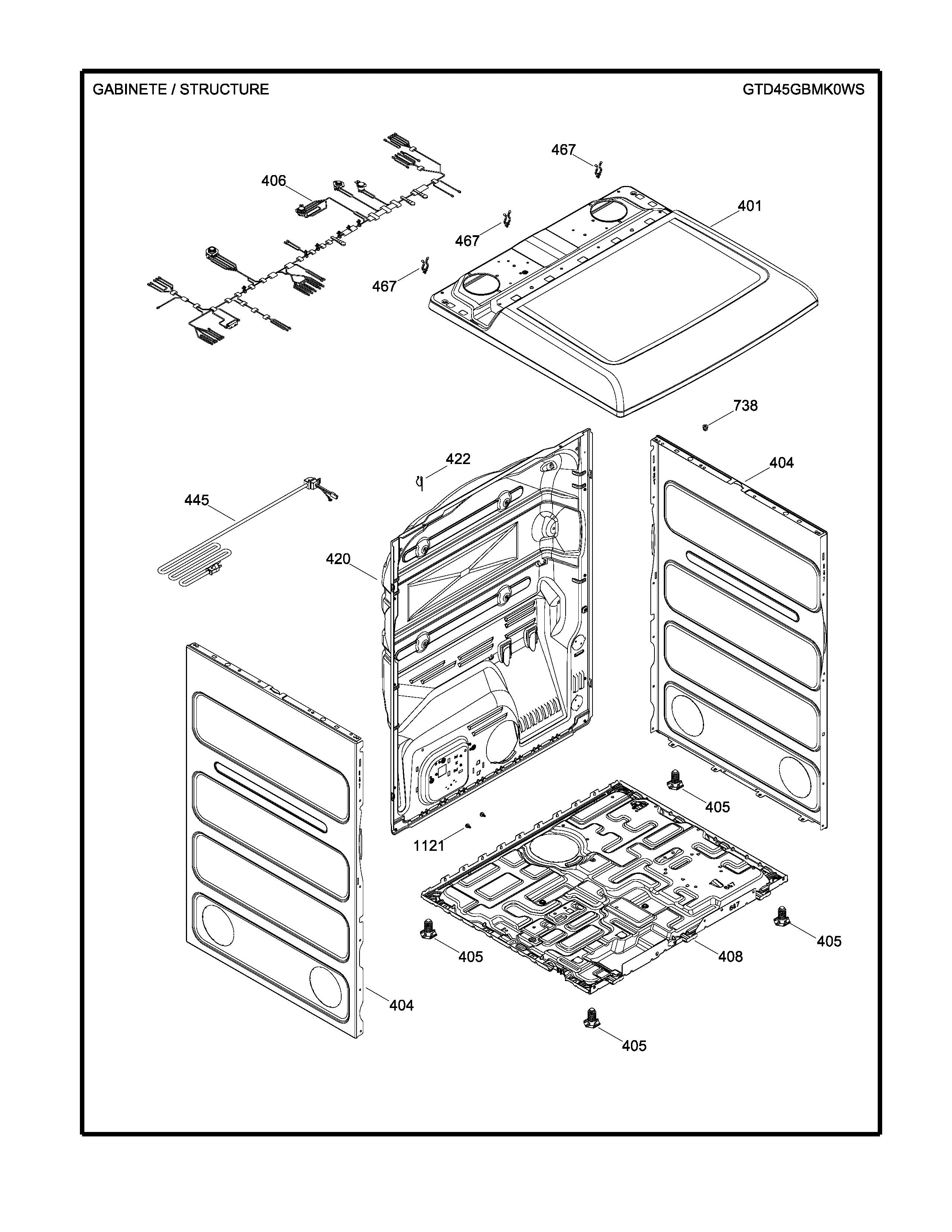 WW02F00748 Dryer Harness Assembly, Gas - XPart Supply Ltd.