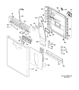 WG04F12637 Dishwasher Configured UI Control Panel with Cover - XPart Supply