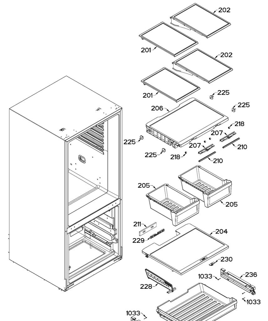 WR01L14323 Refrigerator Crisper Cover Assembly