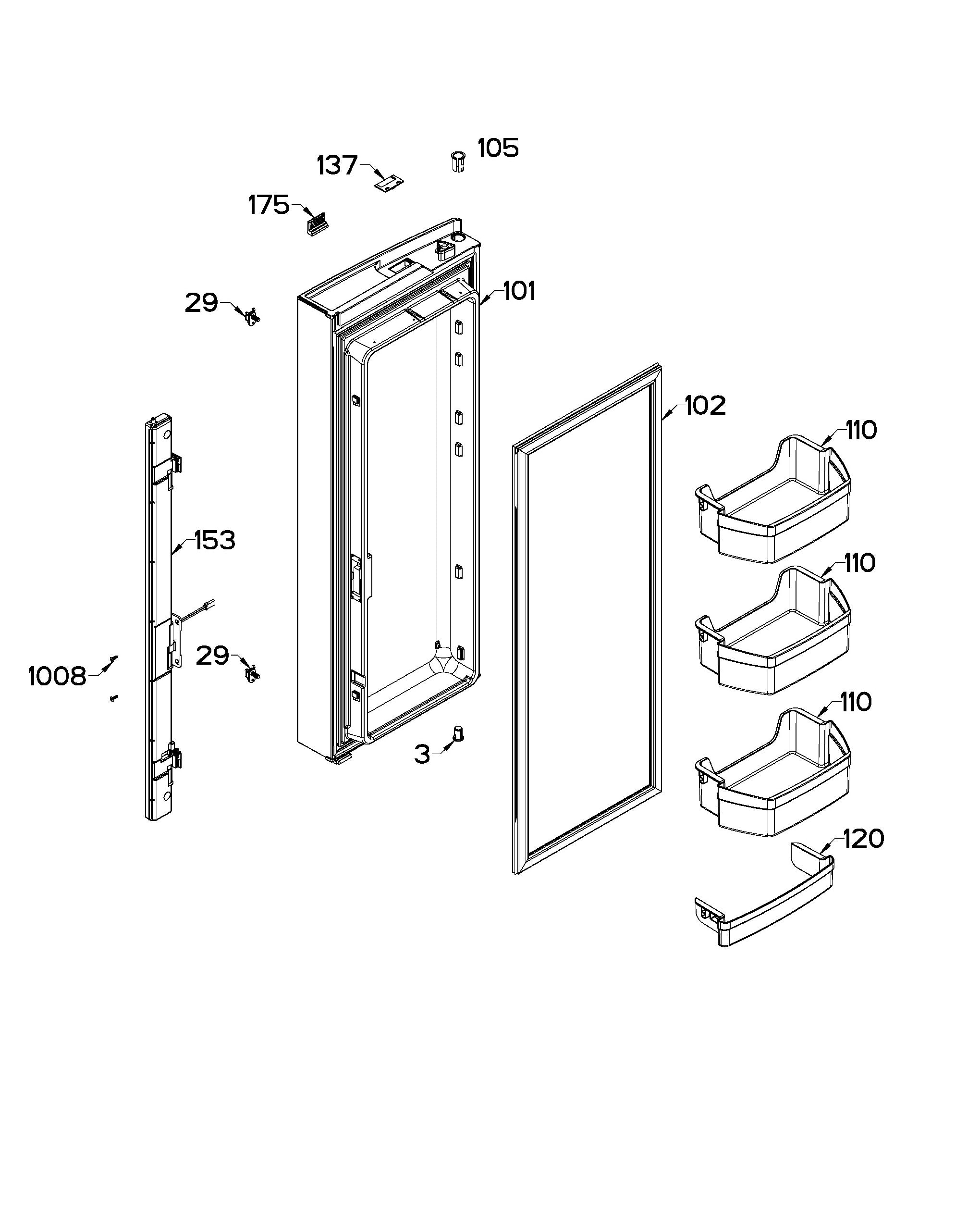WR01L14231 Refrigerator Door Gasket - XPart Supply Ltd.
