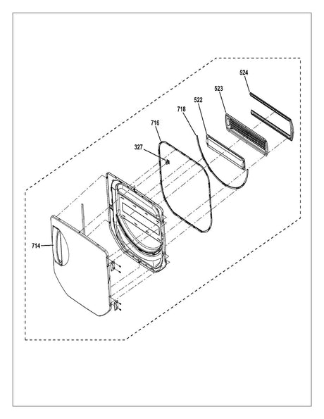 WW01L01156 Dryer Lint Filter Slide - XPart Supply