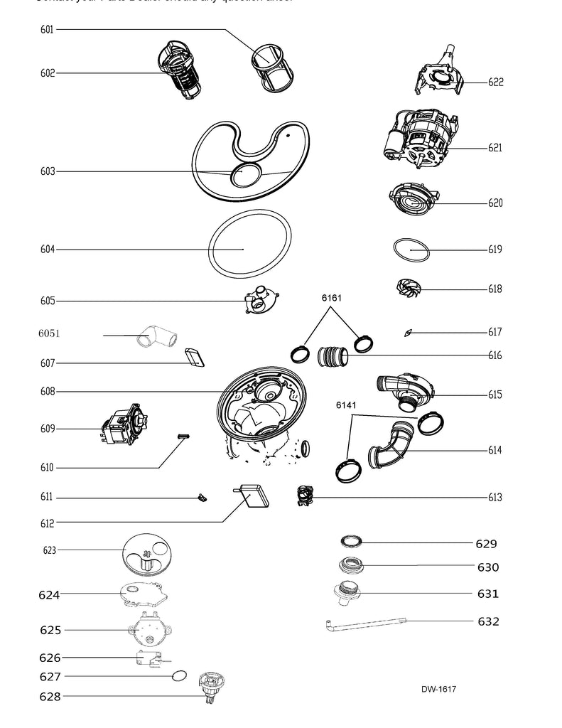 WG04F09898 Dishwasher Outlet Pipe