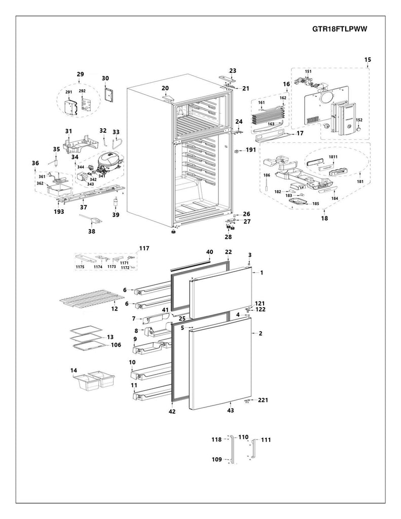 WG03F07697 Refrigerator Main Control Board