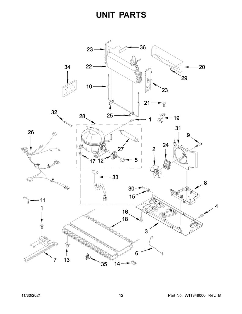 W11239562 Refrigerator Wire Harness - XPart Supply Ltd.