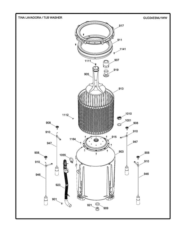 WW03A00238 Washer Hub Kit - XPart Supply