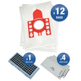 12 Vacuum Cleaner Bags For Miele Compact C1 & C2 Series Complete with Filter Kit MFB600 - XPart Supply