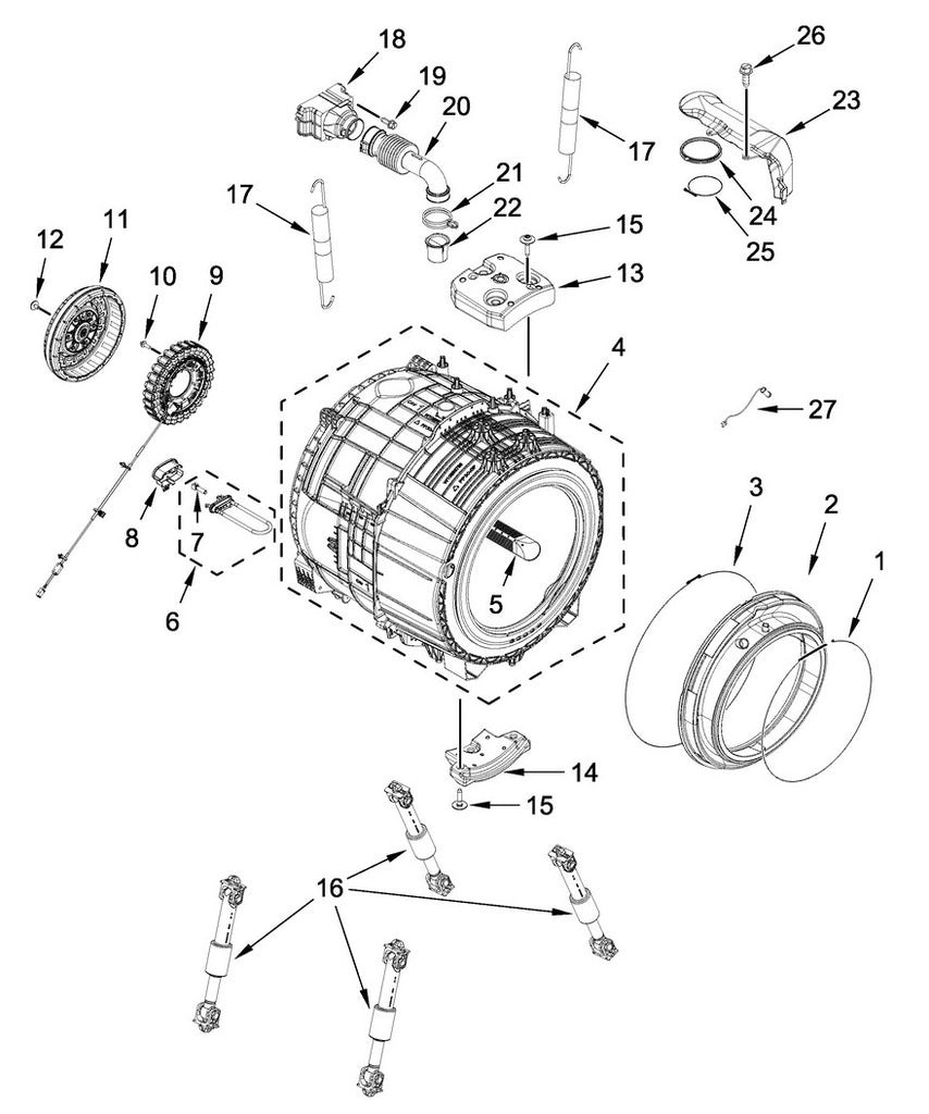 W11316273 Washer Fan and Housing - XPart Supply