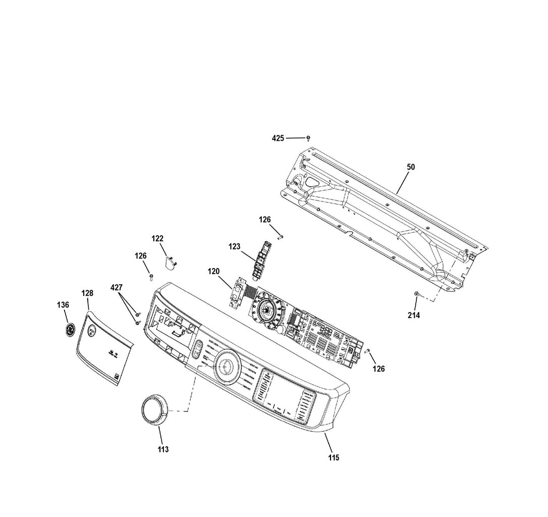 WG04A04468 Dryer Power/Start Button Bracket - XPart Supply