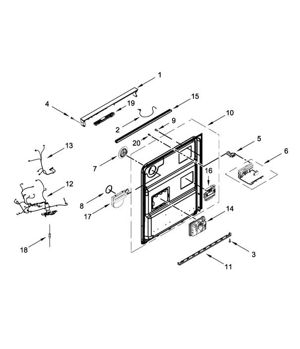 W11672039 Dishwasher Main Control Board - XPart Supply