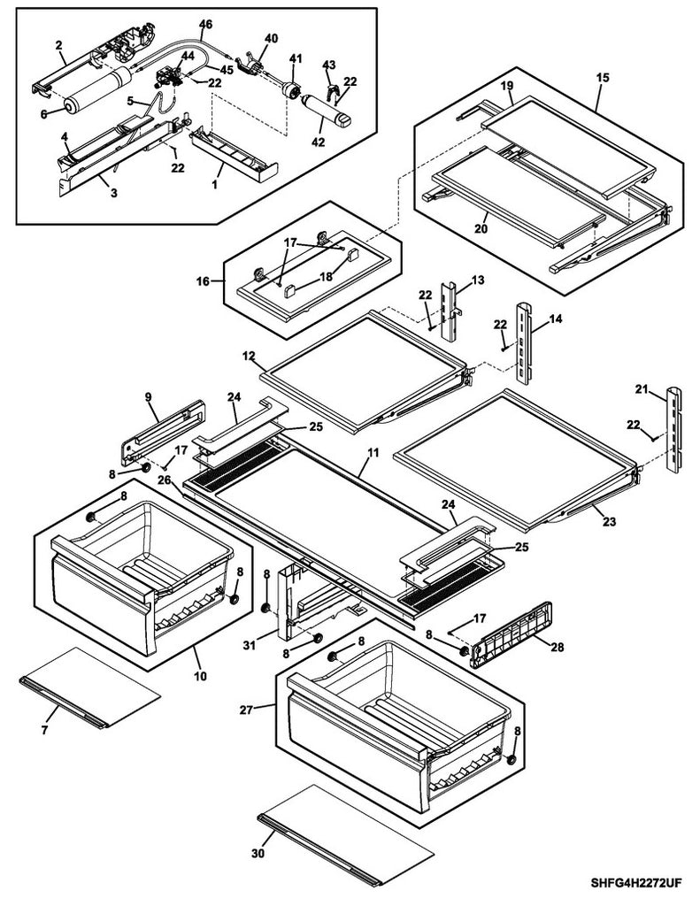 5304519139 Refrigerator Humidity Control Membrane Assembly - XPart Supply