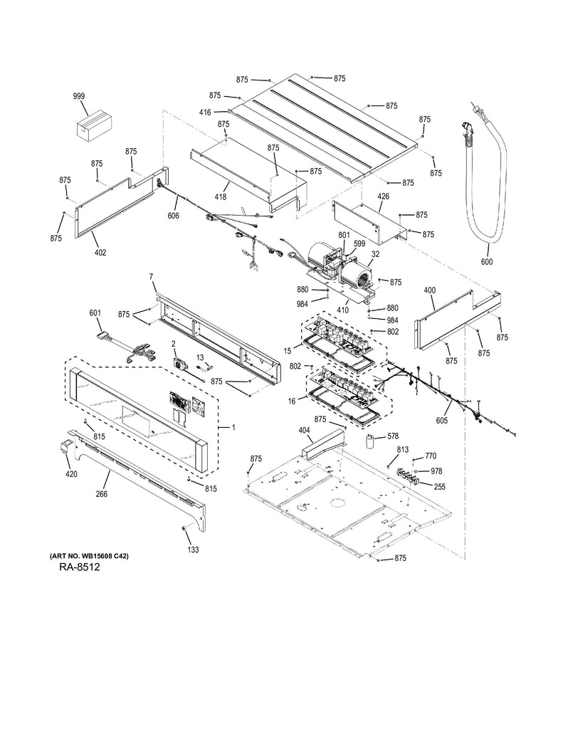 WG02F15052 Wall Oven Control Panel Assembly - XPart Supply