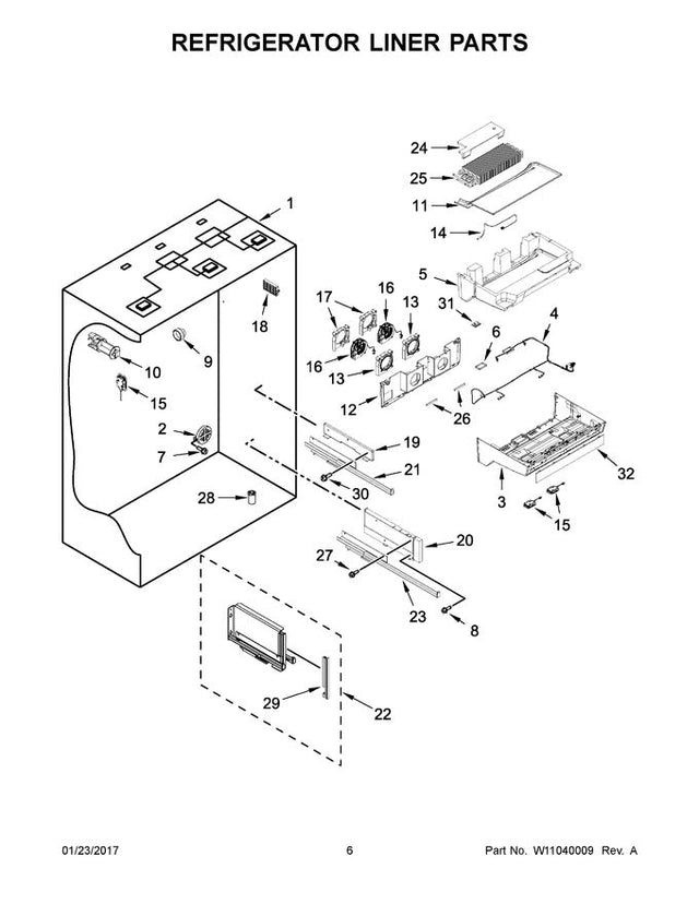 W11678257 Refrigerator Fan - XPart Supply