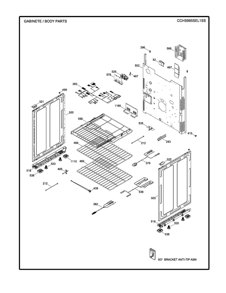 WS01F08638 Oven Machine Board and Frame - XPart Supply
