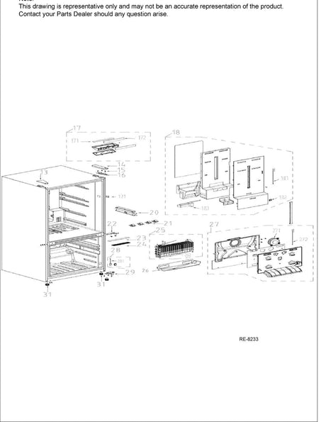 WG03F07965 Refrigerator Freezer Air Duct Asm - XPart Supply