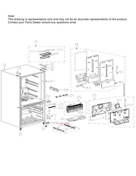 WG03F08088 Refrigerator Air Duct ASM - XPart Supply