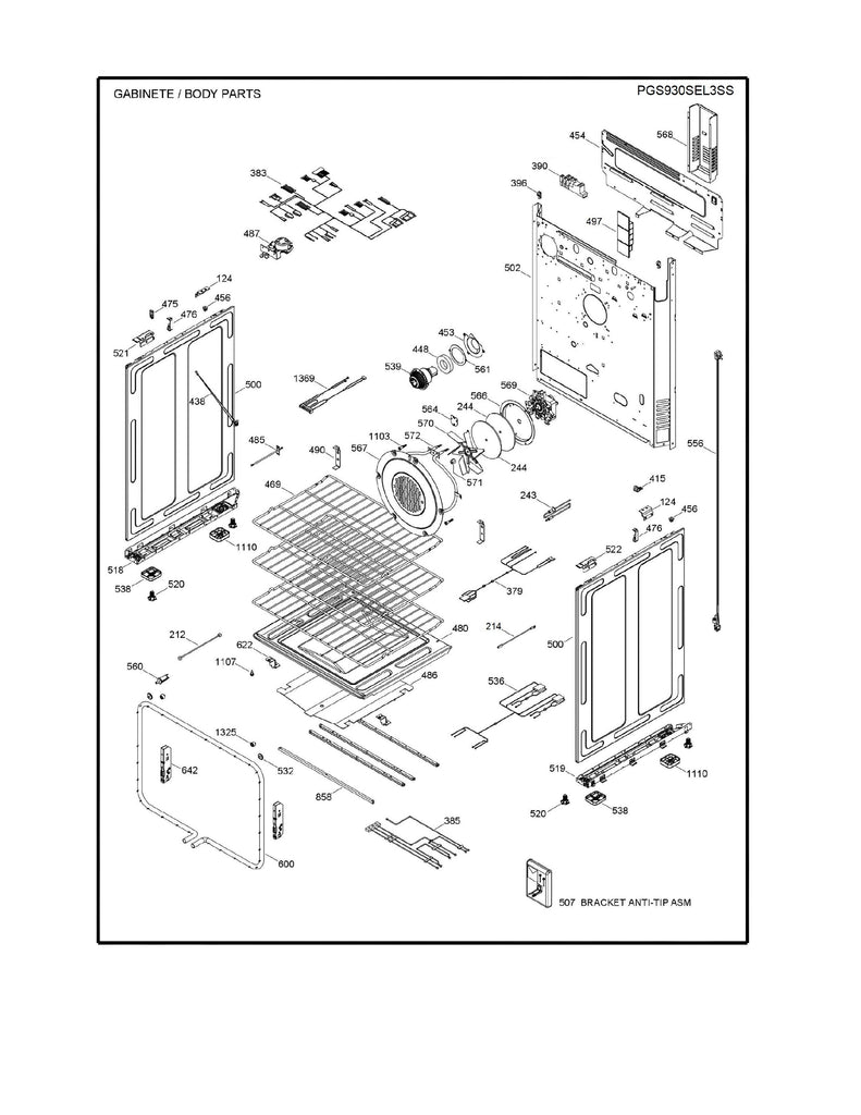 WS01F08570 Range Control Board Assembly - XPart Supply