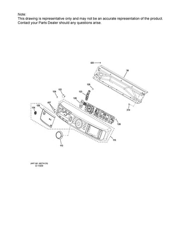 USER INTERFACE BOARD FL DRYER 55