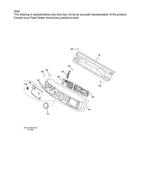 WG04F12722 Dryer User Interface Board - XPart Supply