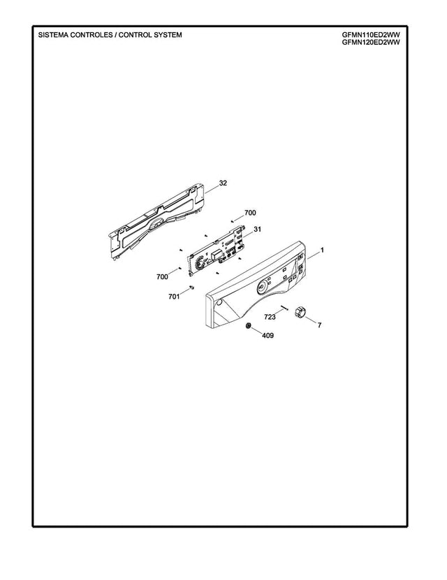 WW03F00305 Dryer Control Board Assembly - XPart Supply